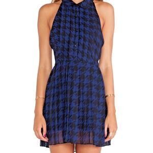 NWT BCBGeneration Edgy Dark Academia Houndstooth Mini Dress 0
